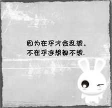 在乎才放在心上